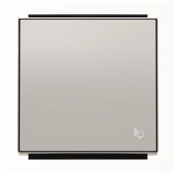 NIESSEN 8504 PL Tecla pulsador con símbolo timbre Sky Niessen plata