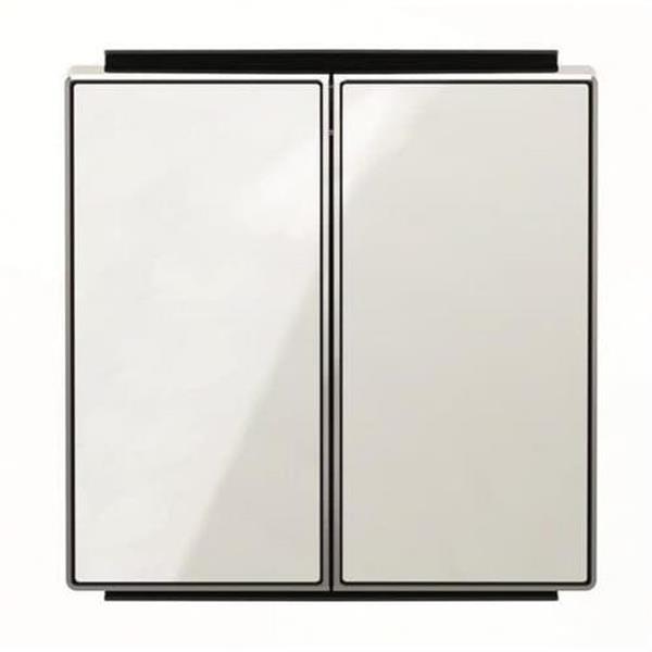 NIESSEN 8511 CB Tecla doble interruptor conmutador Sky Niessen cristal blanco