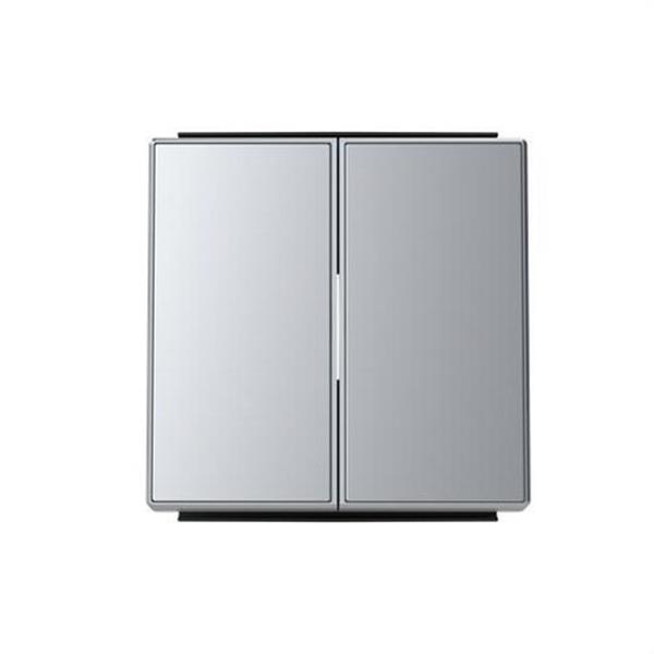 NIESSEN 8511 PL Tecla doble interruptor conmutador Sky Niessen plata