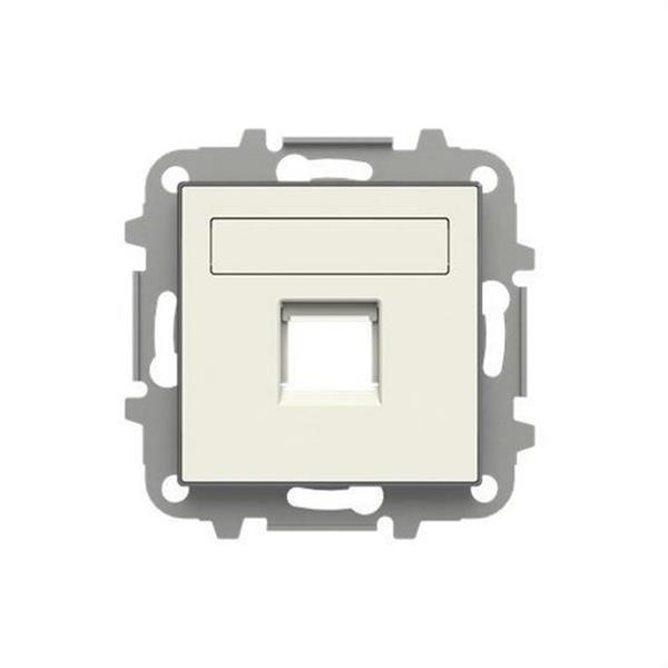 NIESSEN 8518.1 BL Tapa 1 conector con persiana Sky blanco