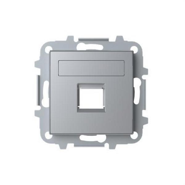 NIESSEN 8518.1 PL Tapa 1 conector con persiana Sky plata