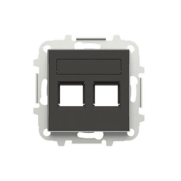 NIESSEN 8518.2 NS Tapa 2 conectores con persiana SKY NS