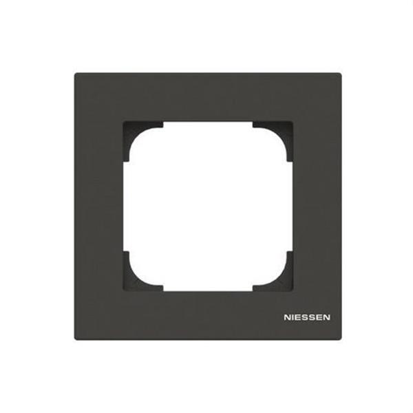 NIESSEN 8571 NS Marco de 1 elemento Sky Niessen negro soft