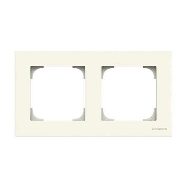 NIESSEN 8572.1 BL Marco básico de 2 elementos Sky Niessen blanco soft