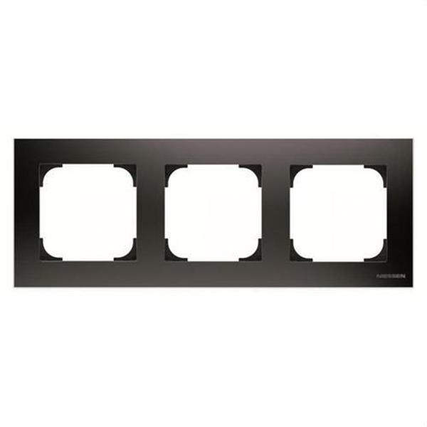 NIESSEN 8573 NS Marco de 3 elementos Sky Niessen negro soft