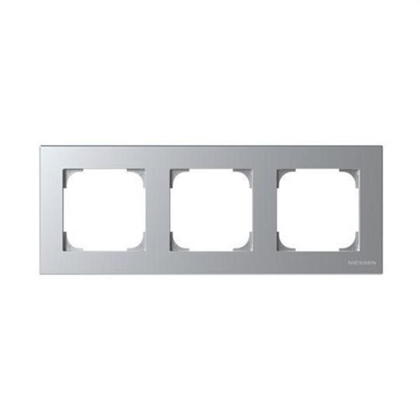 NIESSEN 8573 PL Marco de 3 elementos Sky Niessen plata