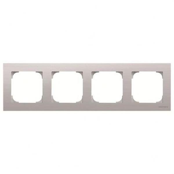 NIESSEN 8574 AI Marco de 4 elementos Sky Niessen acero inoxidable antihuella