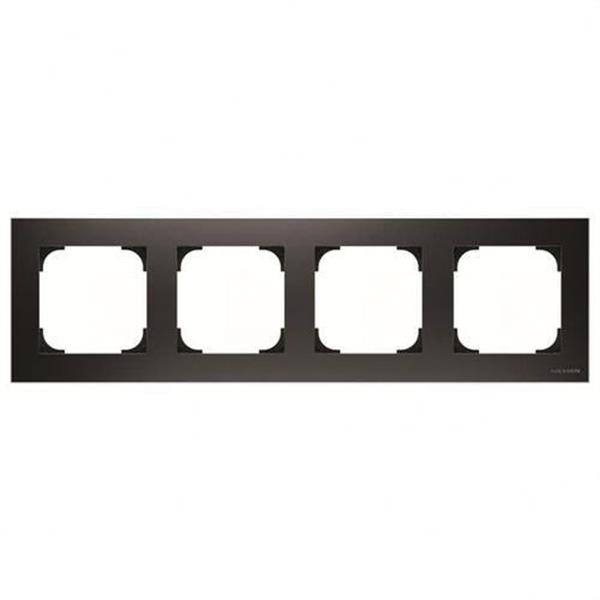 NIESSEN 8574 NS Marco de 4 elementos Sky Niessen negro soft