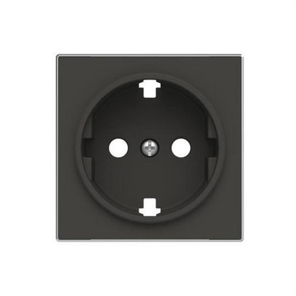 NIESSEN 8588 NS Tapa base enchufe Schuko TT lateral Sky Niessen negro soft