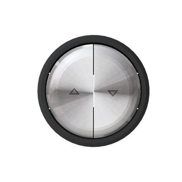NIESSEN 8644 CN Tecla interruptor persianas Skymoon cristal negro