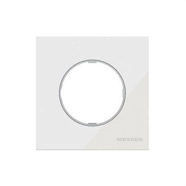 NIESSEN 8671 CB Marco de 1 elemento Skymoon cristal blanco