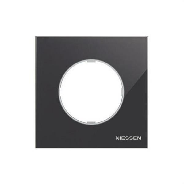 NIESSEN 8671 CN Marco de 1 elemento Skymoon cristal negro