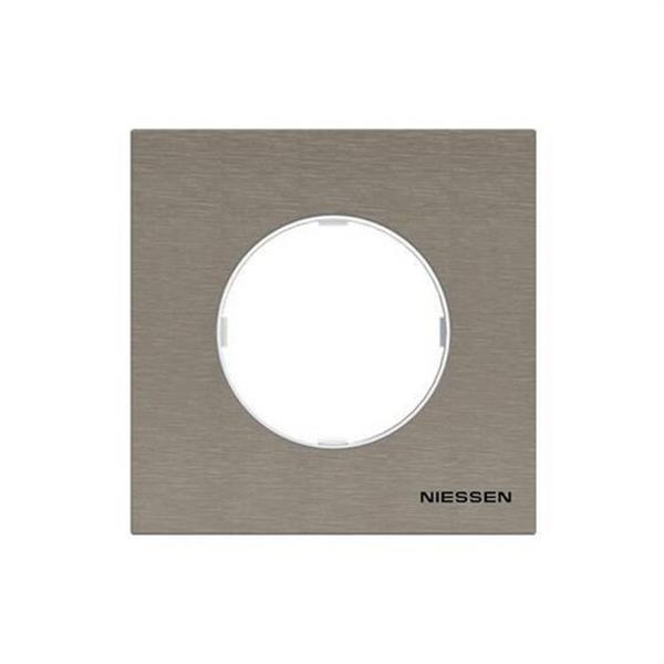 NIESSEN 8671 OX Marco de 1 elemento Skymoon acero inoxidable