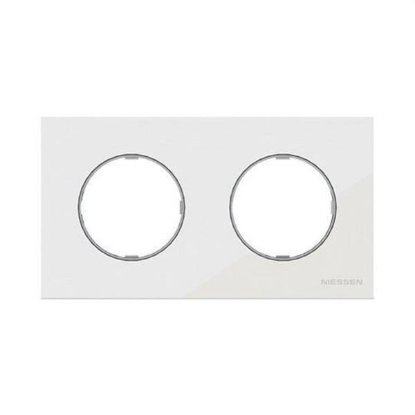 NIESSEN 8673 CB Marco de 3 elementos Skymoon cristal blanco