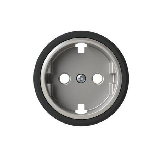 NIESSEN 8688.9 CN Tapa base enchufe Schuko Skymoon cristal negro