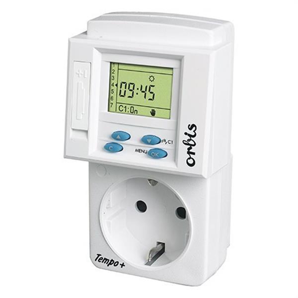 ORBIS OB162532 Interruptor horario digital enchufable TEMPO+230V