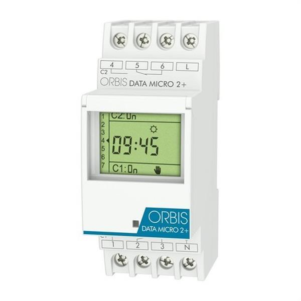 ORBIS OB171912N Interruptor horario digital DATA MICRO2+2circuitos
