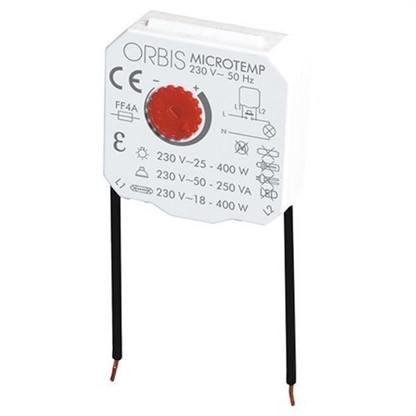ORBIS OB200004 Temporizador con sensor capacitivo MICROTEMP para montaje en caja de mecanismo universal 23