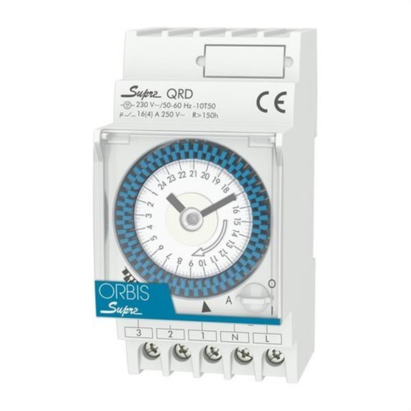 ORBIS OB290332N Interruptor horario modular SUPRA QRS 230/120V