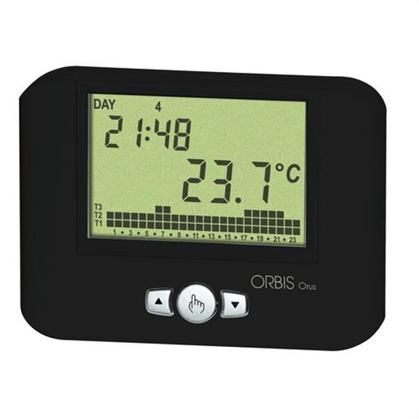 ORBIS OB324510 Cronotermostato semanal ORUS 3 temperatura antracita