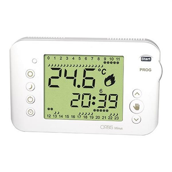 ORBIS OB324700 Cronotermostato semanal 3 temperatura MIRUS blanco