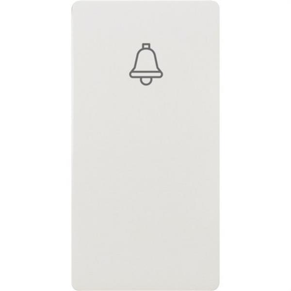 BJC 16716 Tecla pulsador timbre estrecho Sol Teide en blanco