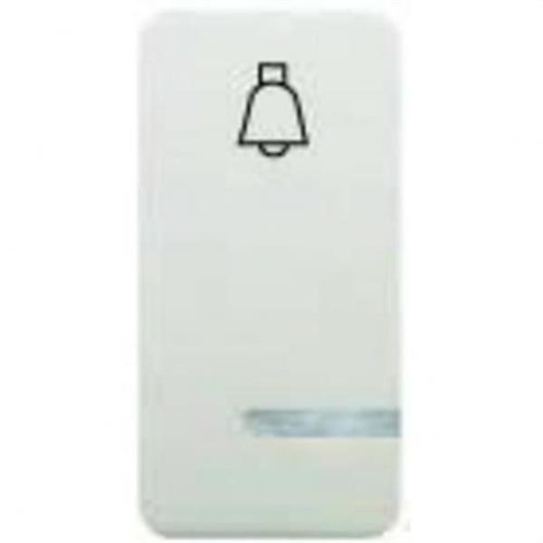 BJC 16716-L Tecla pulsador timbre luminoso estrecho Sol Teide en blanco