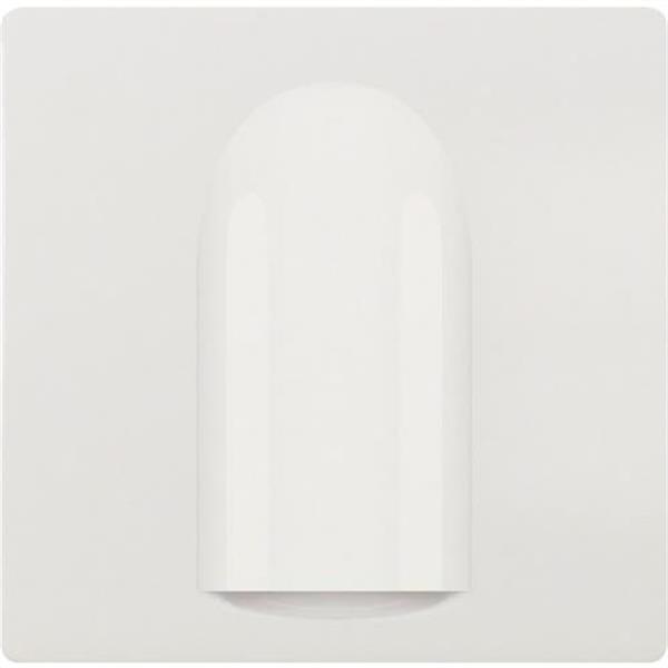 BJC 17034 Salida cable tapa ancha con brida de sujeción hasta 8mm de diámetro en blanco
