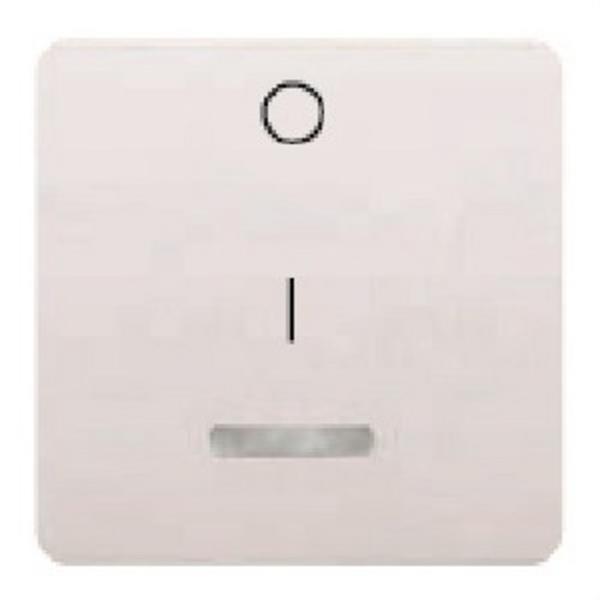 BJC 17708-L Tecla interruptor bipolar luminoso ancha Sol Teide en blanco