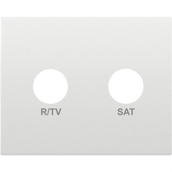 BJC 18320 Tapa para tomas R/TV-SAT 2 salidas serie Iris en blanco