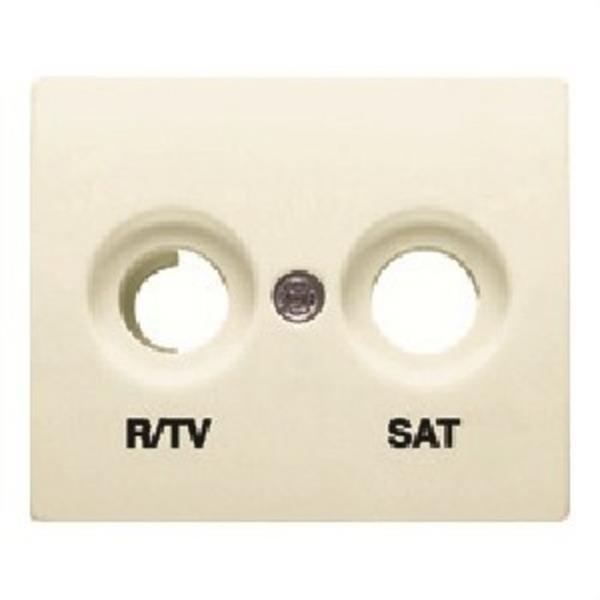 BJC 18320-A Tapa para tomas R/TV-SAT 2 salidas serie Iris en beige