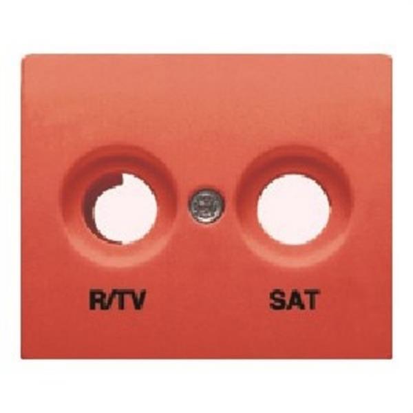 BJC 18320-CJ Tapa para tomas R/TV-SAT 2 salidas serie Iris en cobre jaipur
