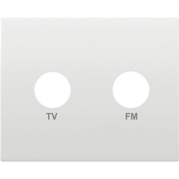 BJC 18330 Tapa para tomas TV-FM serie Iris en blanco