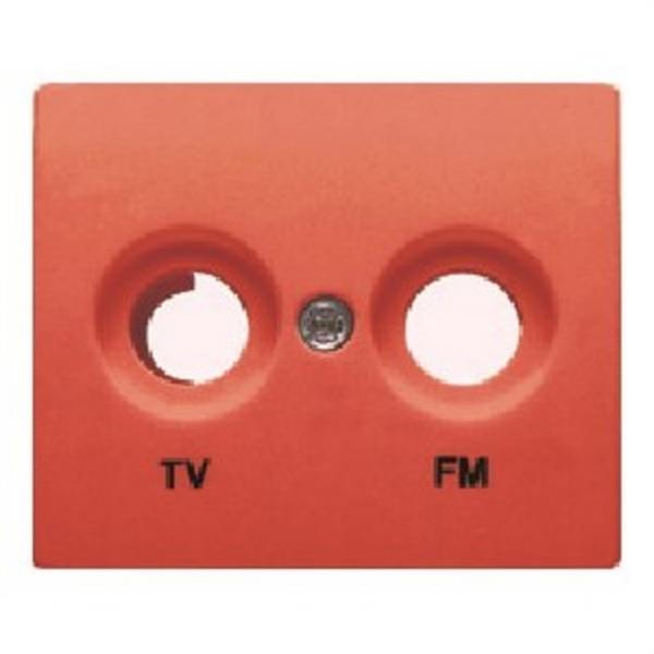 BJC 18330-CJ Tapa para tomas TV-FM serie Iris en cobre jaipur