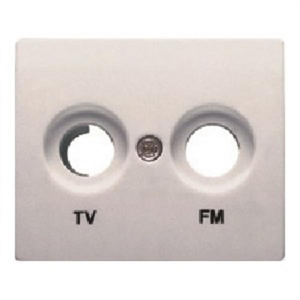 BJC 18330-MA Tapa para tomas TV-FM serie Iris en aluminio mercurio
