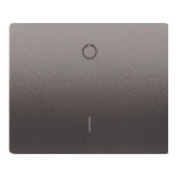 BJC 18708-AN Tecla interruptor bipolar serie Iris en acero neptuno