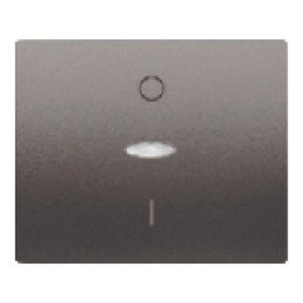 BJC 18708-ANL Tecla interruptor bipolar señalización serie Iris en acero neptuno