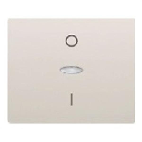 BJC 18708-L Tecla interruptor bipolar señalización serie Iris en blanco