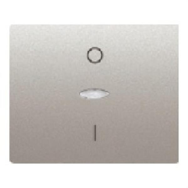 BJC 18708-MAL Tecla interruptor bipolar señalización serie Iris en aluminio mercurio