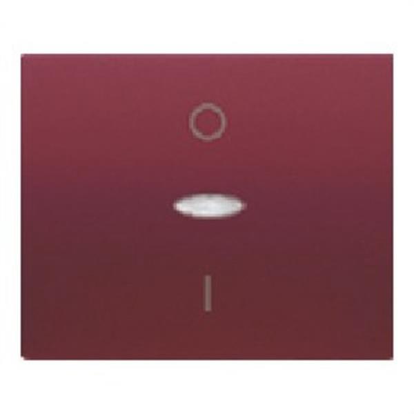 BJC 18708-RRL Tecla interruptor bipolar señalización serie Iris en rojo rubí