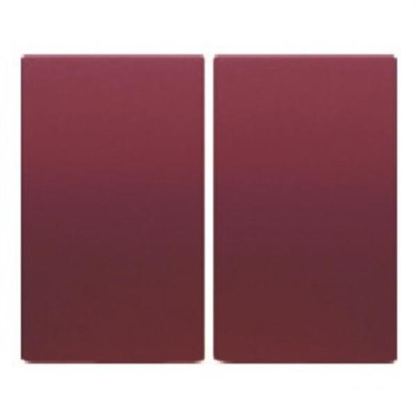 BJC 18709-RR Tecla doble interruptor + conmutador serie Iris en rojo rubí