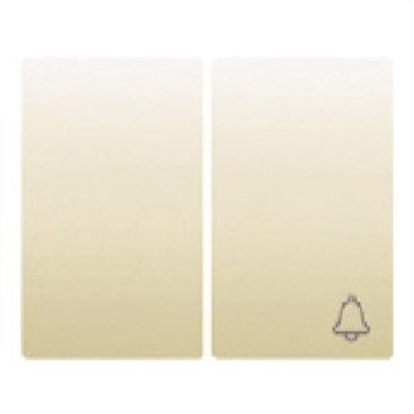 BJC 18715-A Tecla conmutador + pulsador serie Iris de color beige