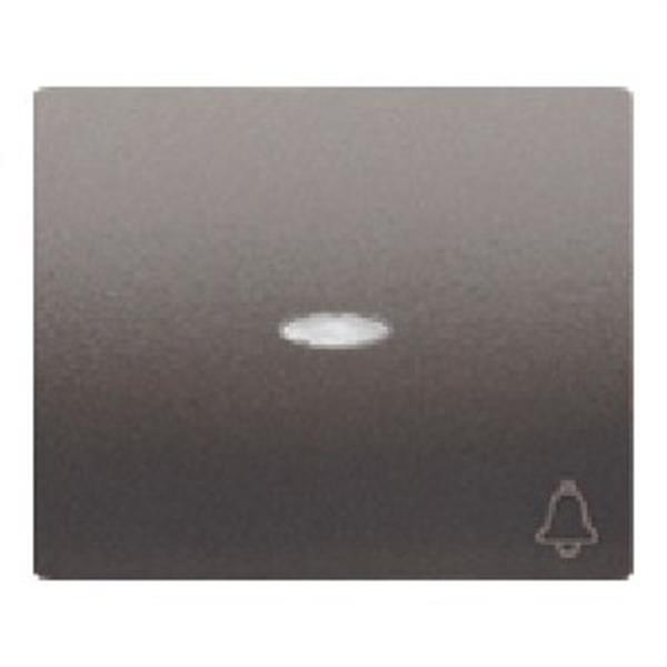 BJC 18716-ANL Tecla pulsador timbre señal serie Iris en acero neptuno