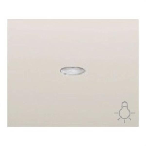 BJC 18717-L Tecla pulsador luz luminoso serie Iris en blanco