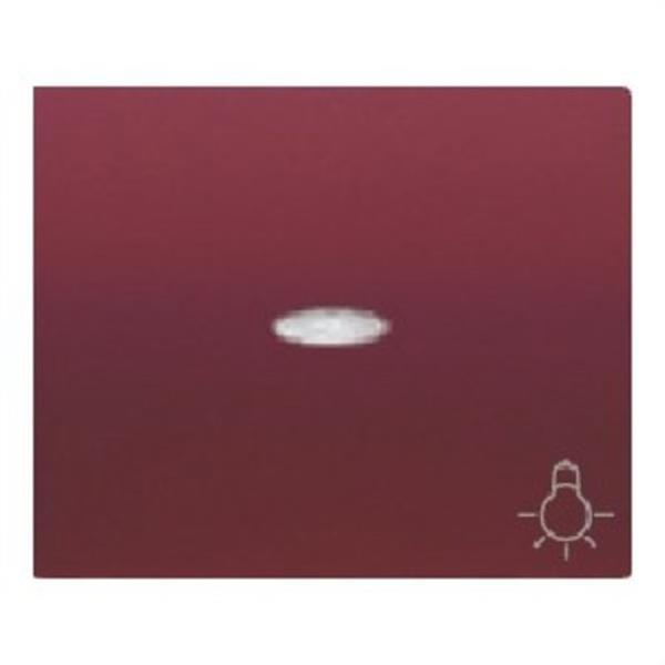 BJC 18717-RRL Tecla pulsador luz luminoso serie Iris en rojo rubí
