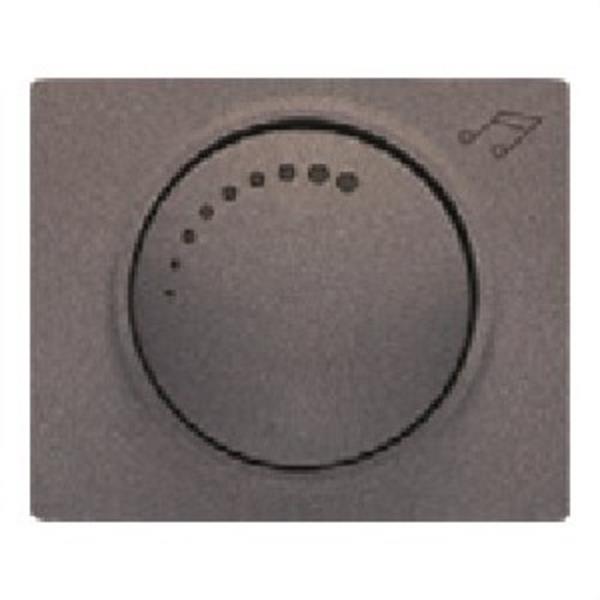 BJC 18760-AN Tapa y botón potenciómetro serie Iris en acero neptuno