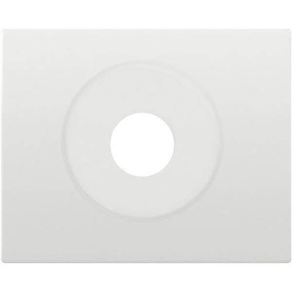 BJC 18763 Tapa toma altavoz interruptor llave de la serie Iris en blanco