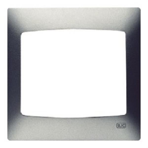 BJC 21113-GS Placa 3 elementos vertical serie Coral sin bastidor en gris sombra