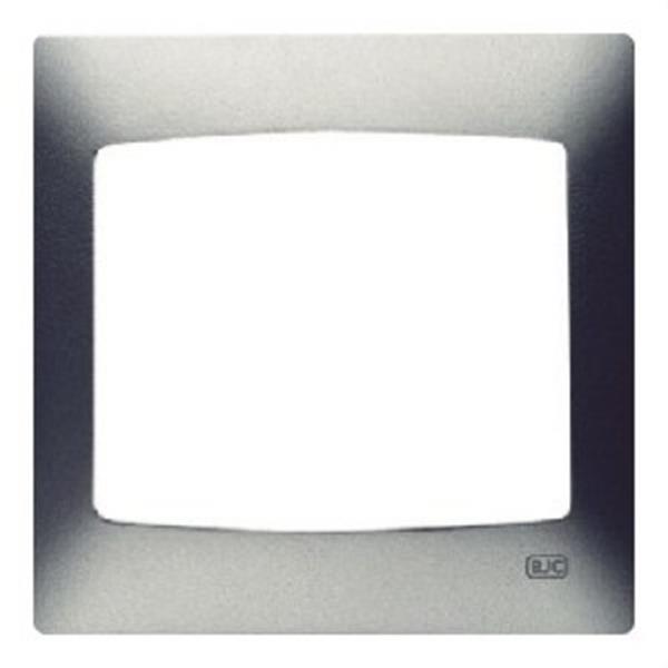 BJC 21114-GS Placa 4 elementos vertical serie Coral sin bastidor en gris sombra