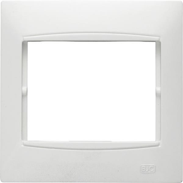BJC 21211 Placa 1 elemento horizontal serie Coral embellecedor sin bastidor en blanco